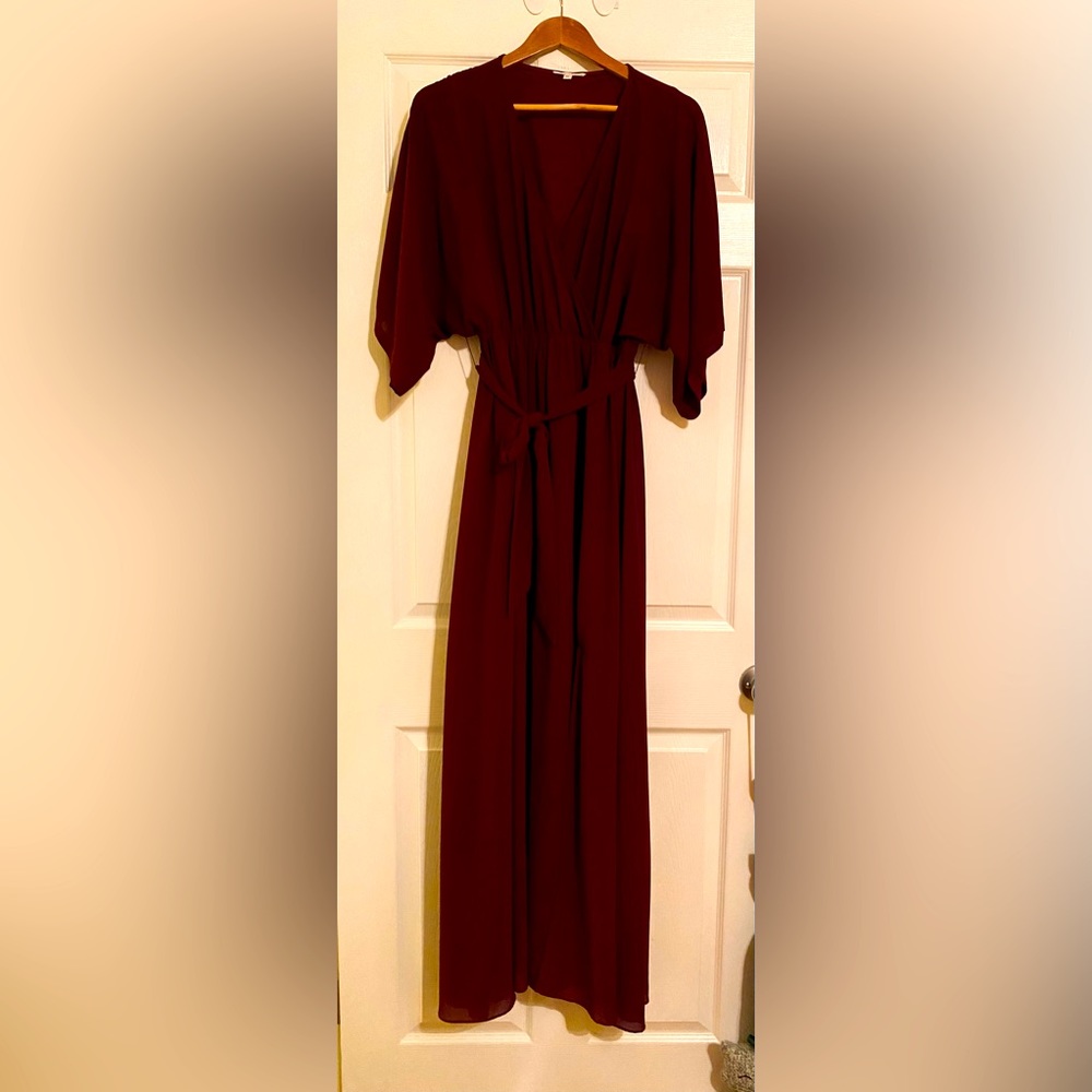 Kia Kimono Maxi Dress | Mulberry - XL Baltic Born